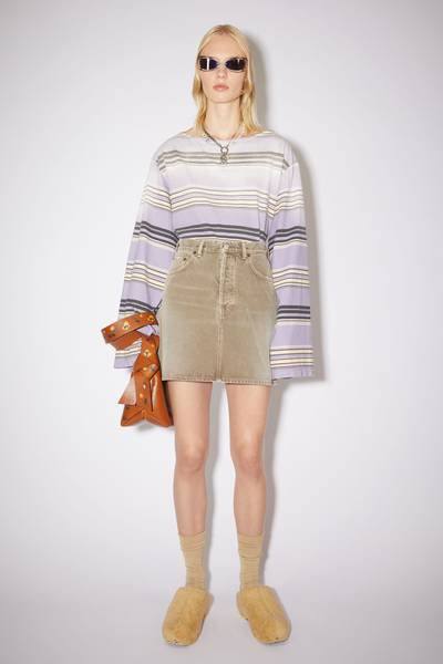 Acne Studios Denim mini skirt - Beige outlook