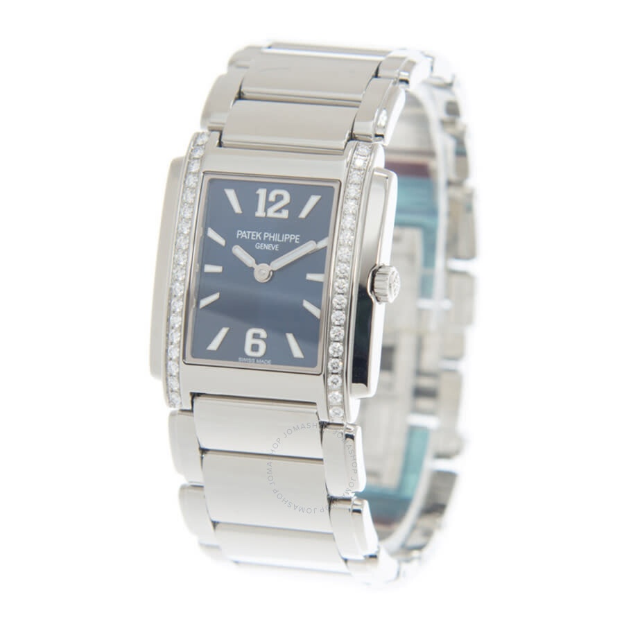 Patek Philippe Twenty-4 Quartz Diamond Blue Dial Ladies Watch 4910-1200A-001 - 4