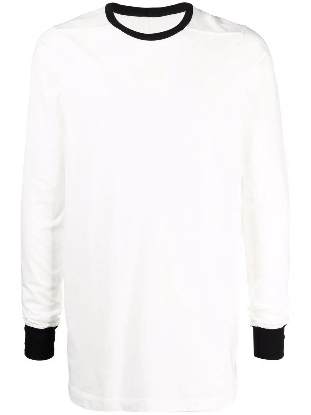 two-tone long-sleeved T-shirt - 1