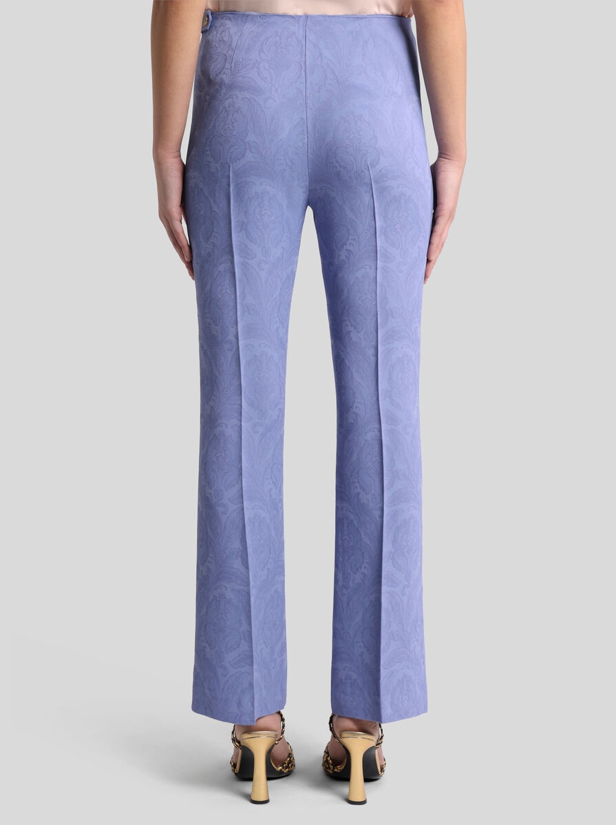 CADY JACQUARD TROUSERS - 4