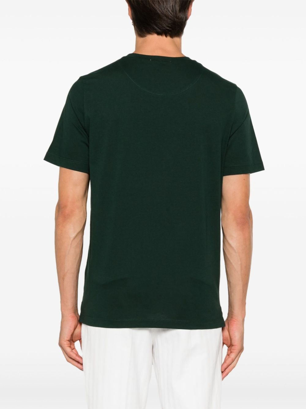 logo cotton T-shirt - 4