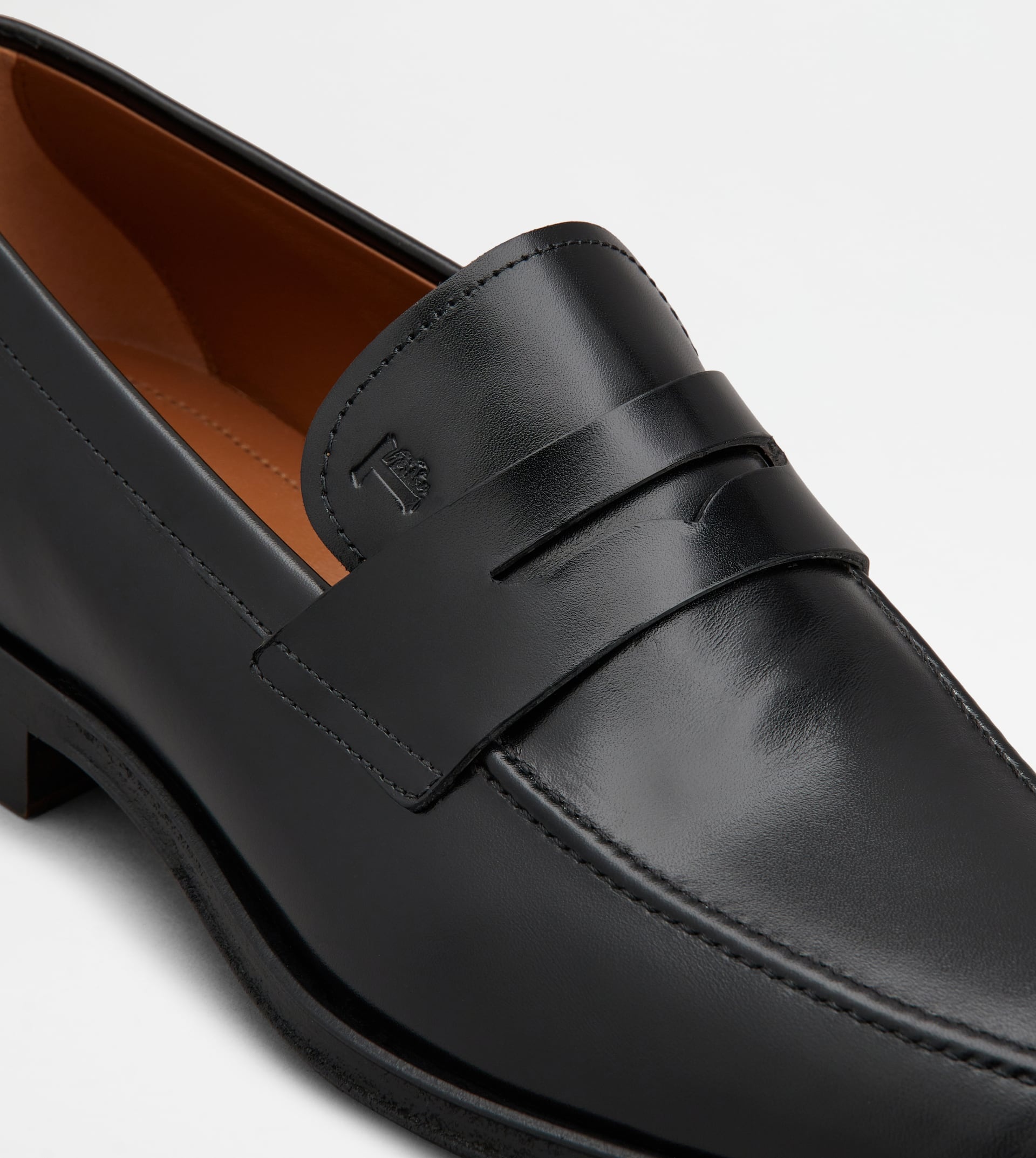 LOAFERS IN LEATHER - BLACK - 5