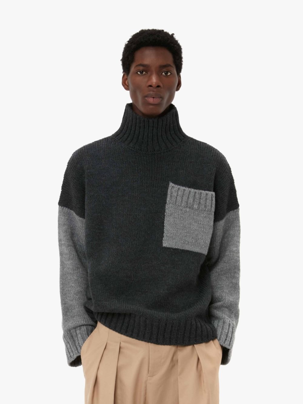 PATCH POCKET TURTLENECK JUMPER - 2