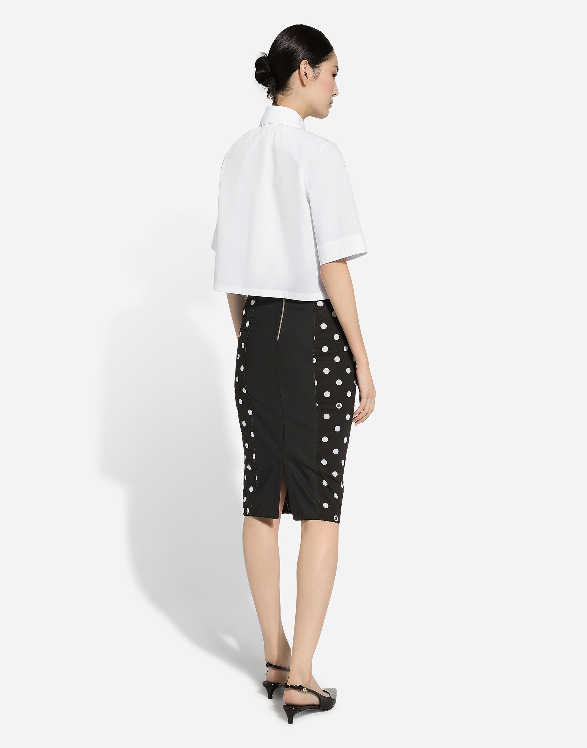 Cropped cotton shirt - 3