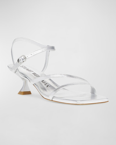 Stuart Weitzman Oasis Patent Ankle-Strap Sandals outlook