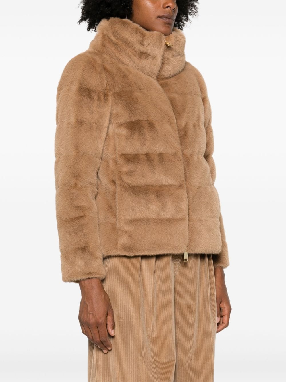 faux-fur jacket - 3