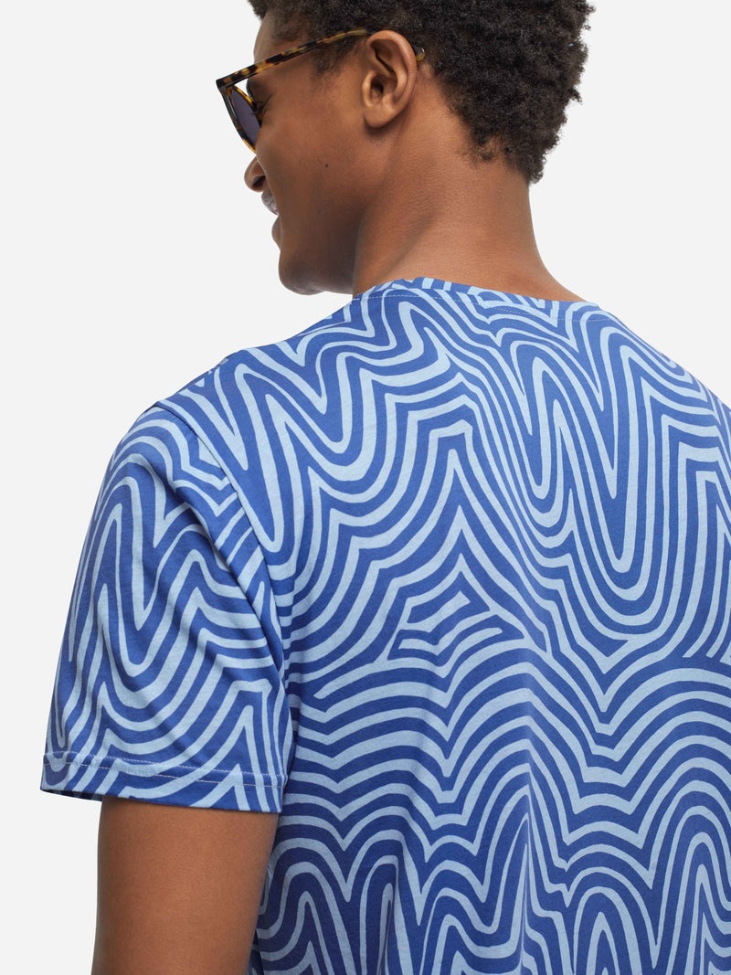 Men's T-Shirt Robin 11 Pima Cotton Blue - 7