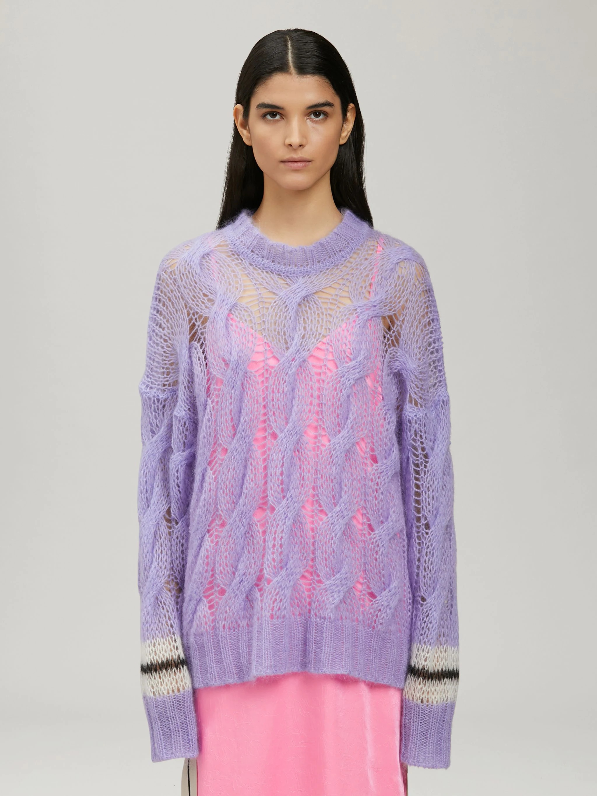 TRACK MOHAIR SWEATER - 3