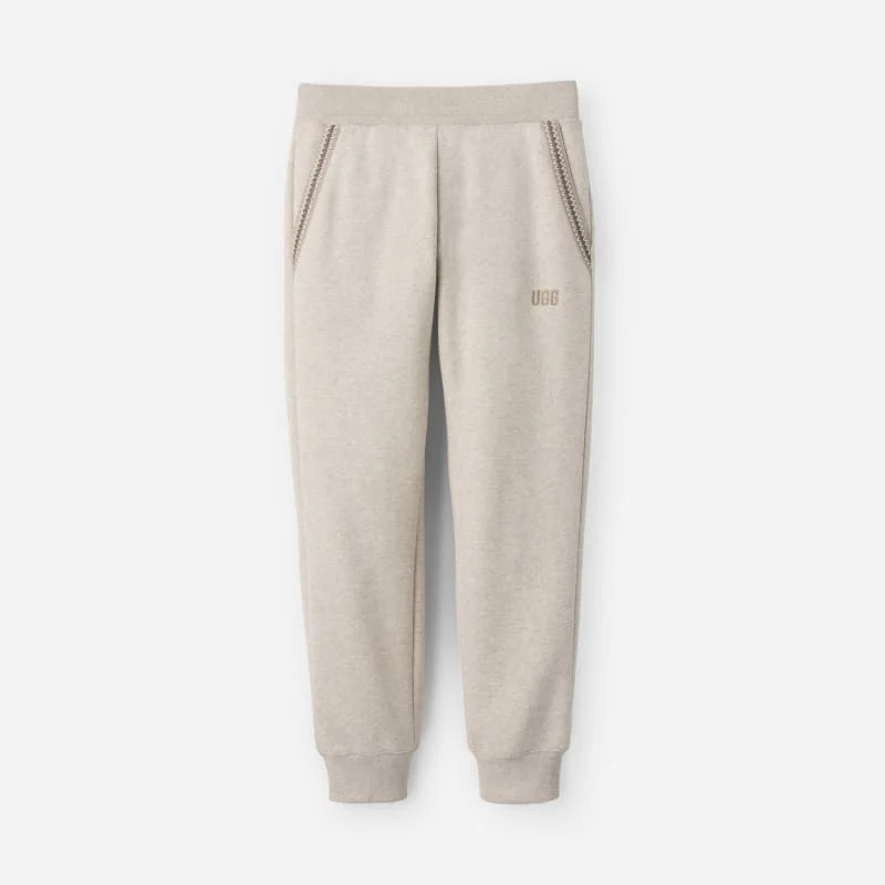 ® Men's Tasman Jogger Cotton Blend/Recycled Materials Bottoms in Caribou Heather - 1