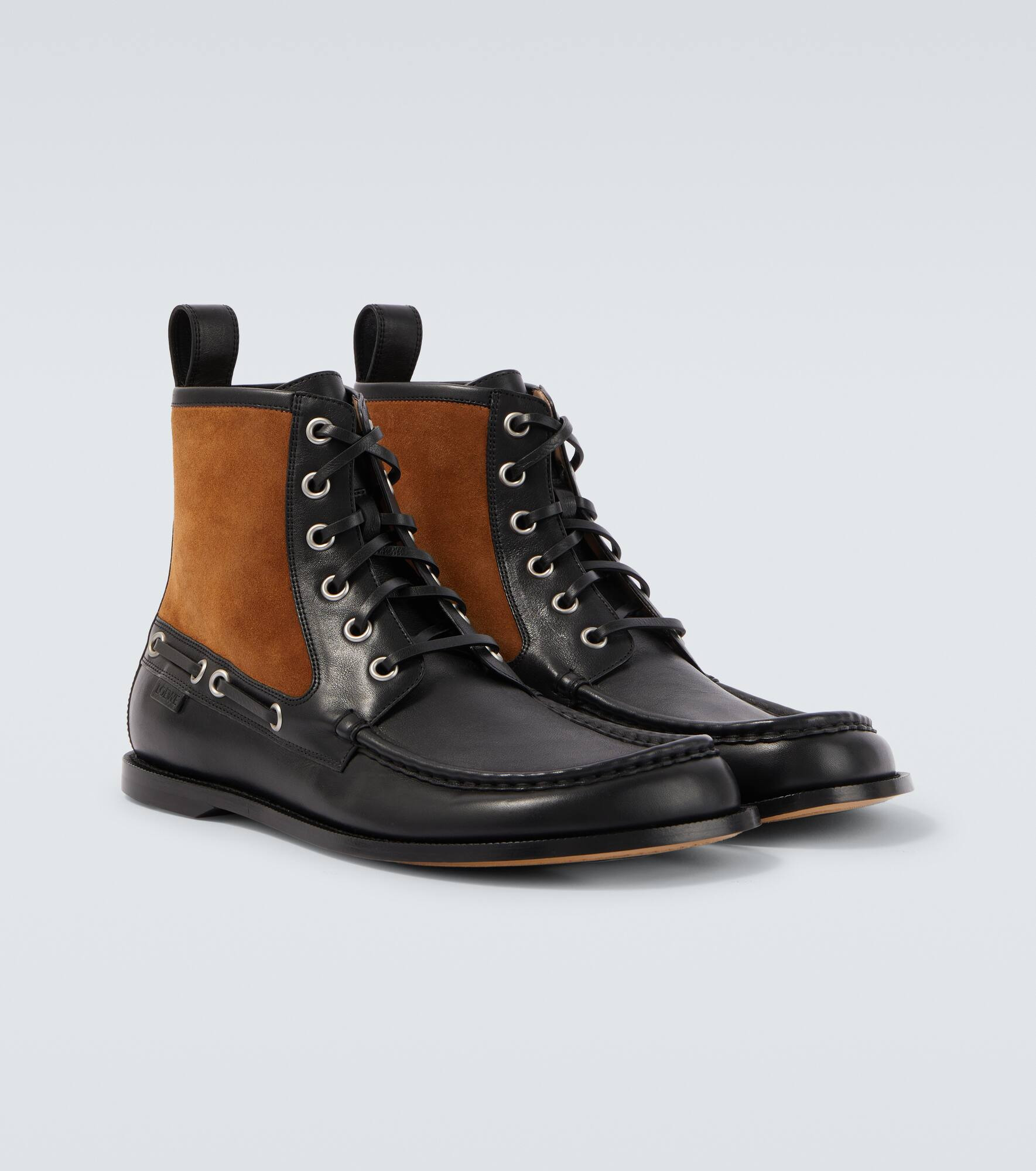 Campo suede and leather lace-up boots - 5