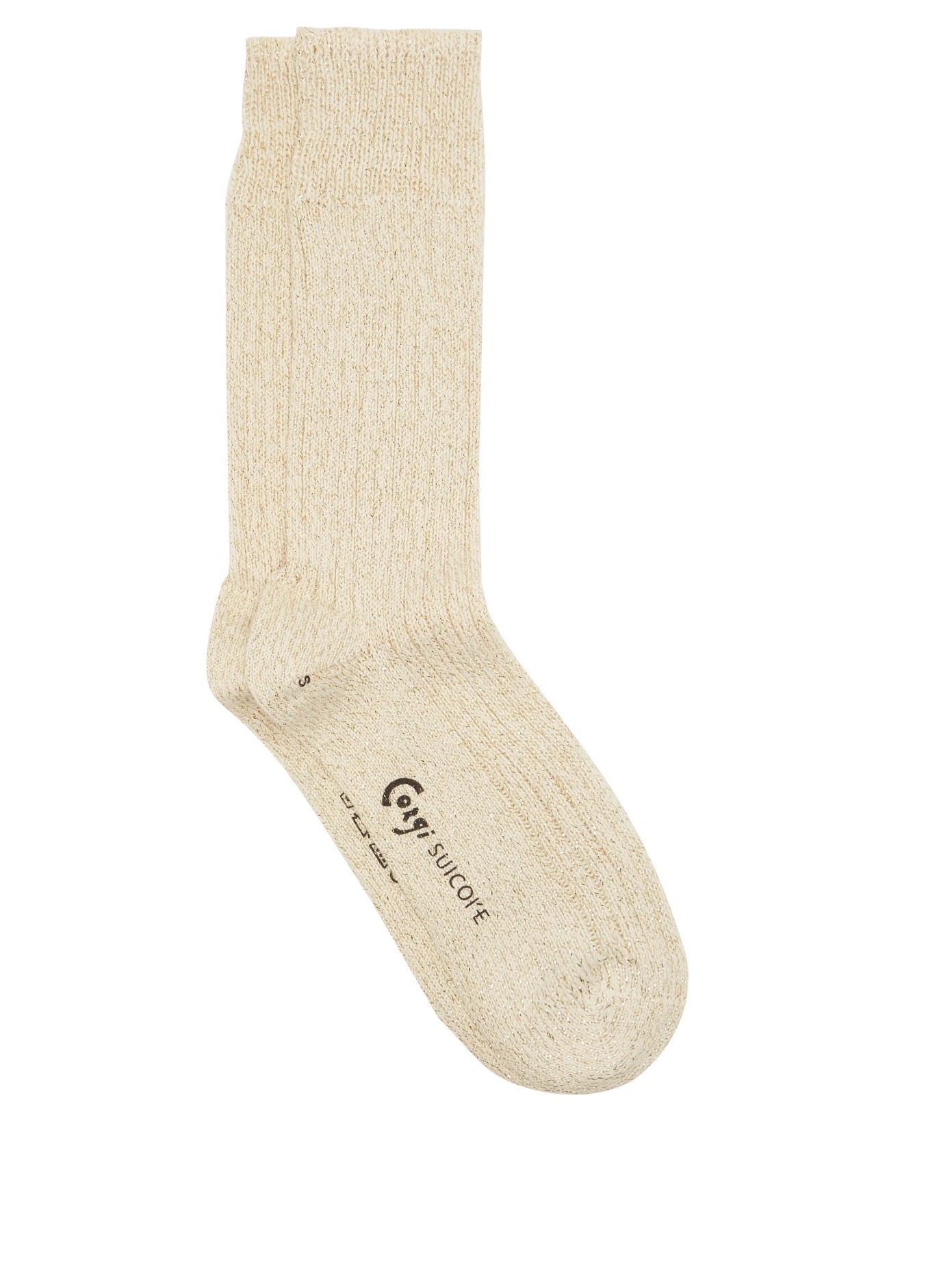 X Corgi lamé cotton socks - 1