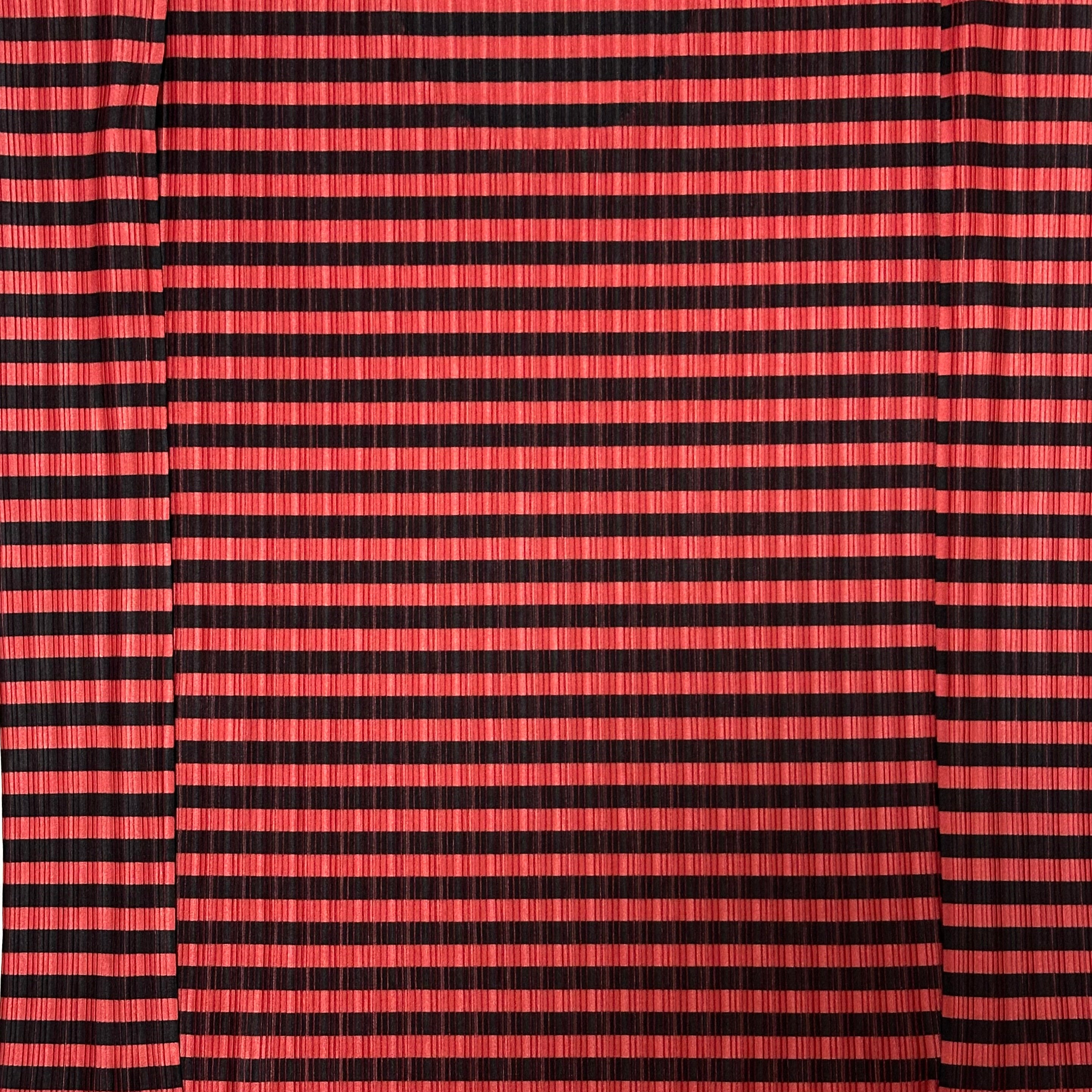 PLEATS PLEASE ISSEY MIYAKE Pleated Striped Print Top and Arm Cover - 4