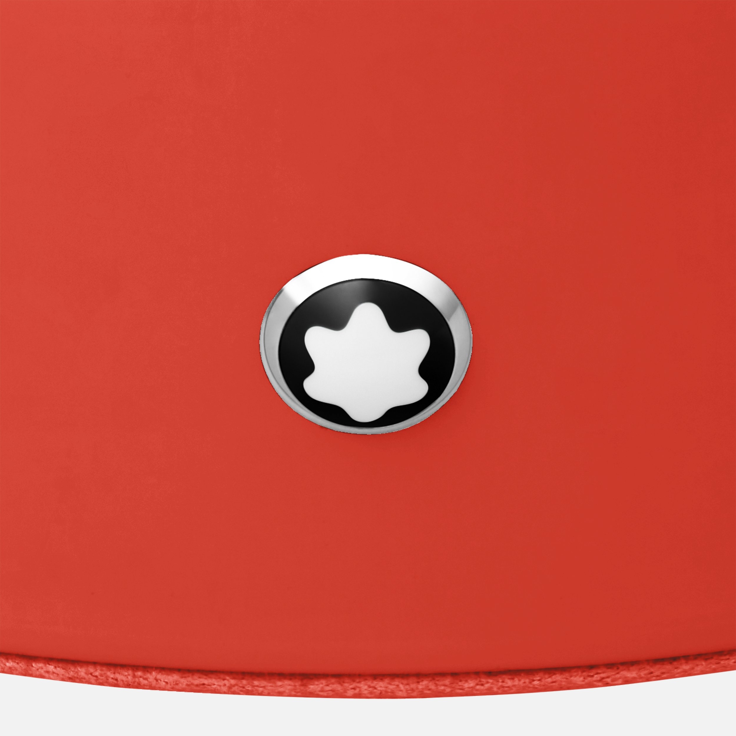 Round desk tray in coral lacquer (Large) - 3