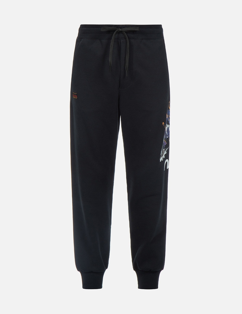 SAMURAI AND SEAGULL PRINT SWEATPANTS 1