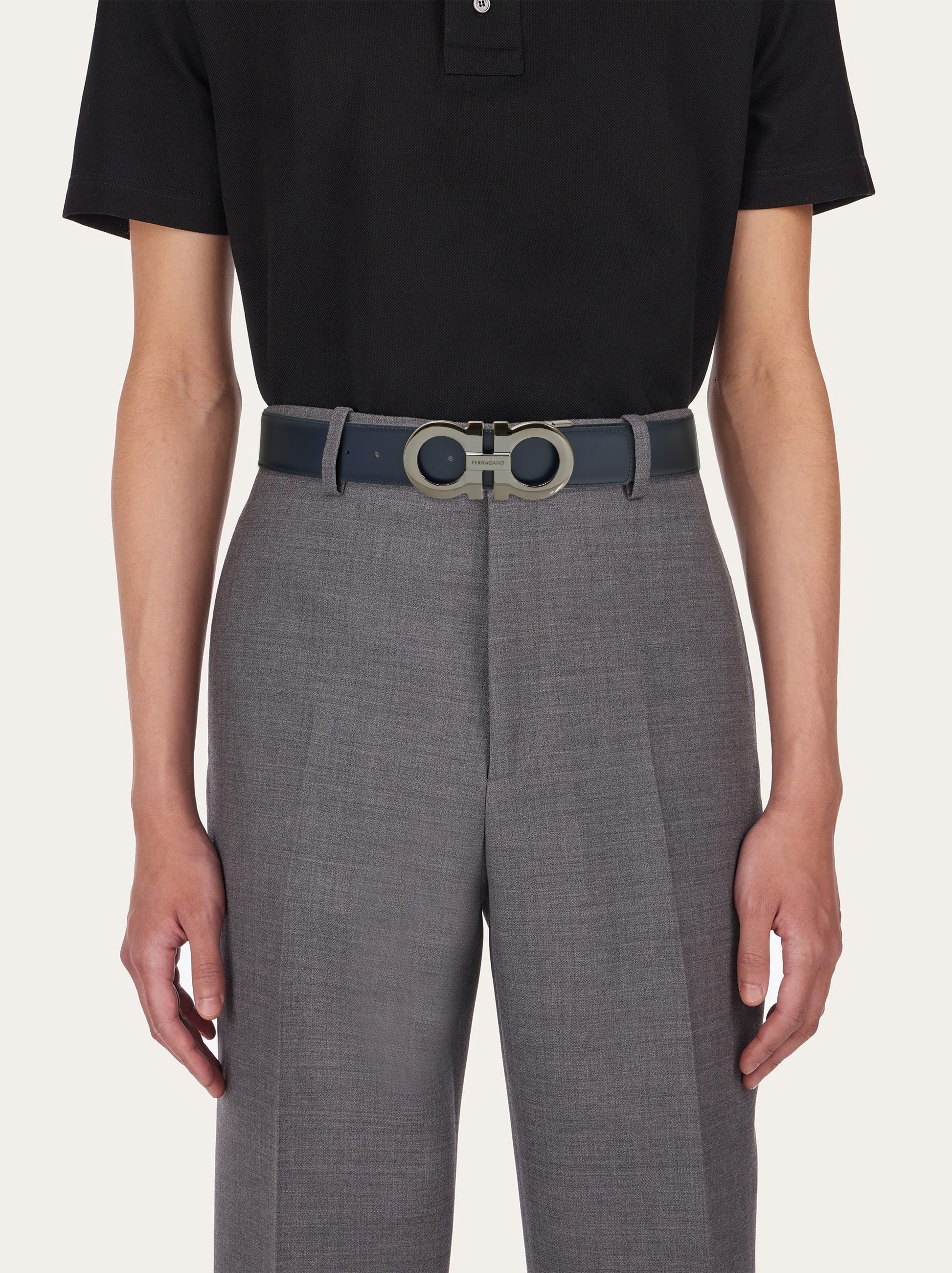 Reversible and adjustable Gancini belt - 6