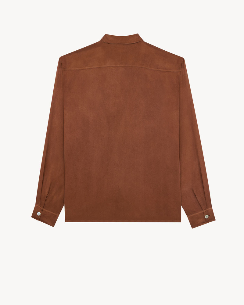 SAINT LAURENT PAJAMA TOP IN SILK SATIN outlook