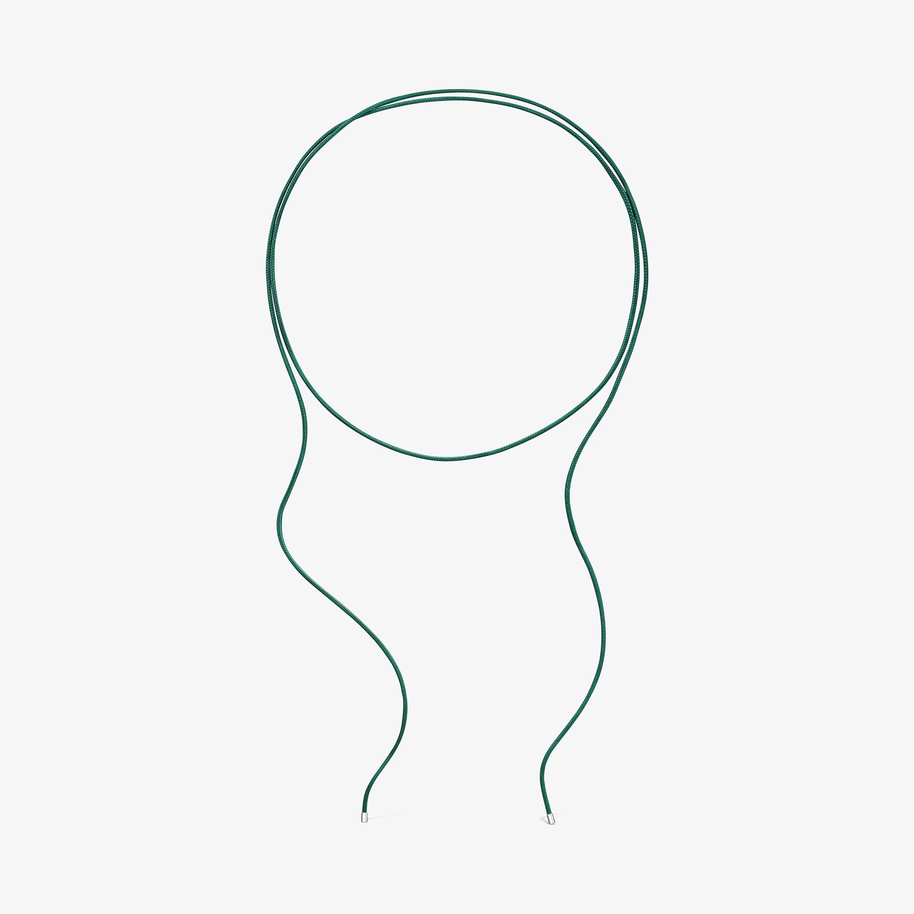 Long green silver Necklace TOUS Basics - 1