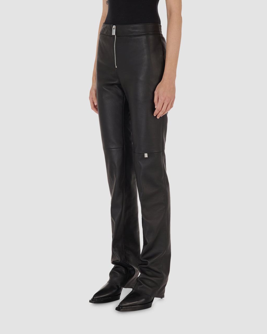 LEATHER TRACKPANT - 3