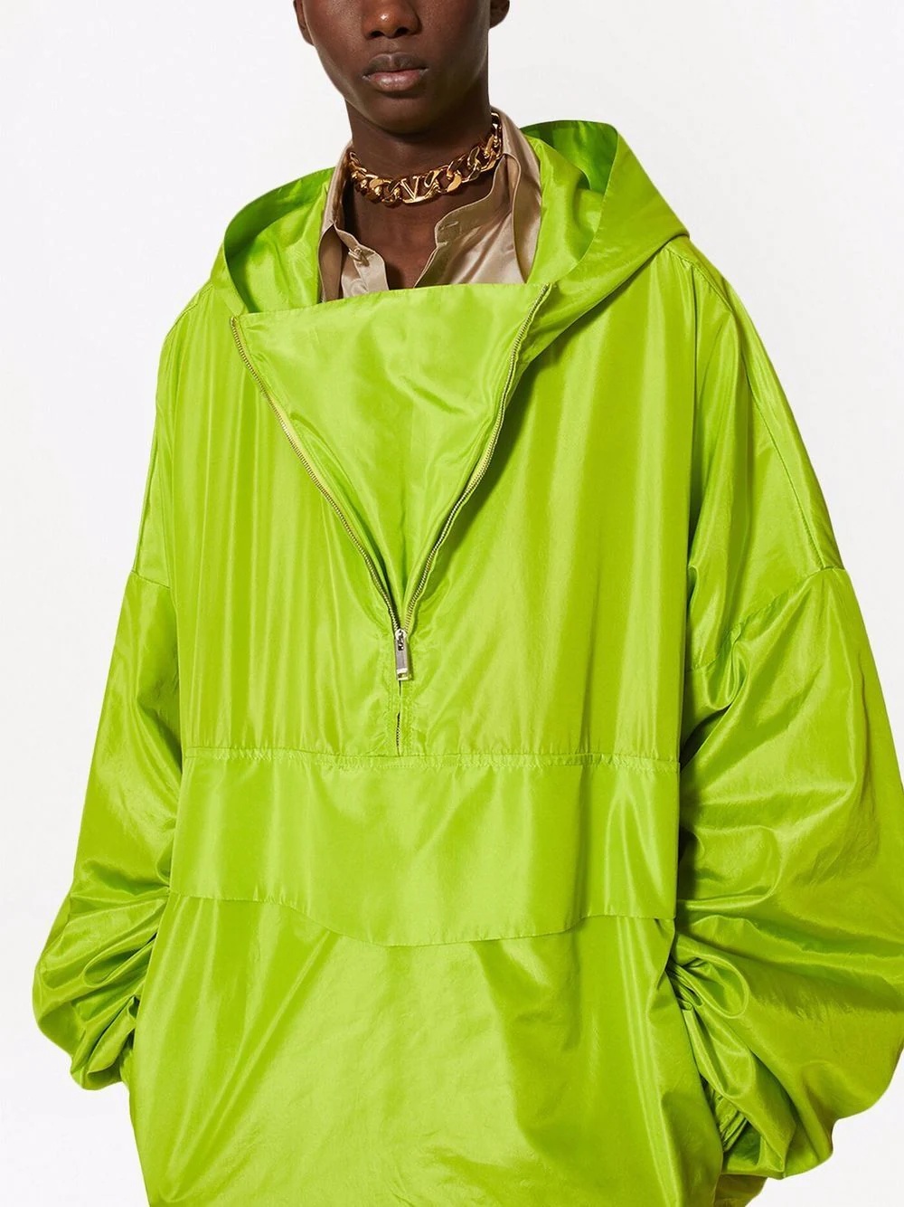 long-sleeve hooded coat - 5