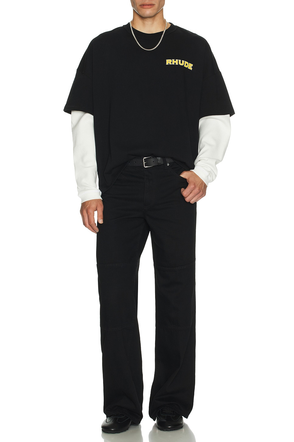 Rhude Steel Double Layered Tee - 4