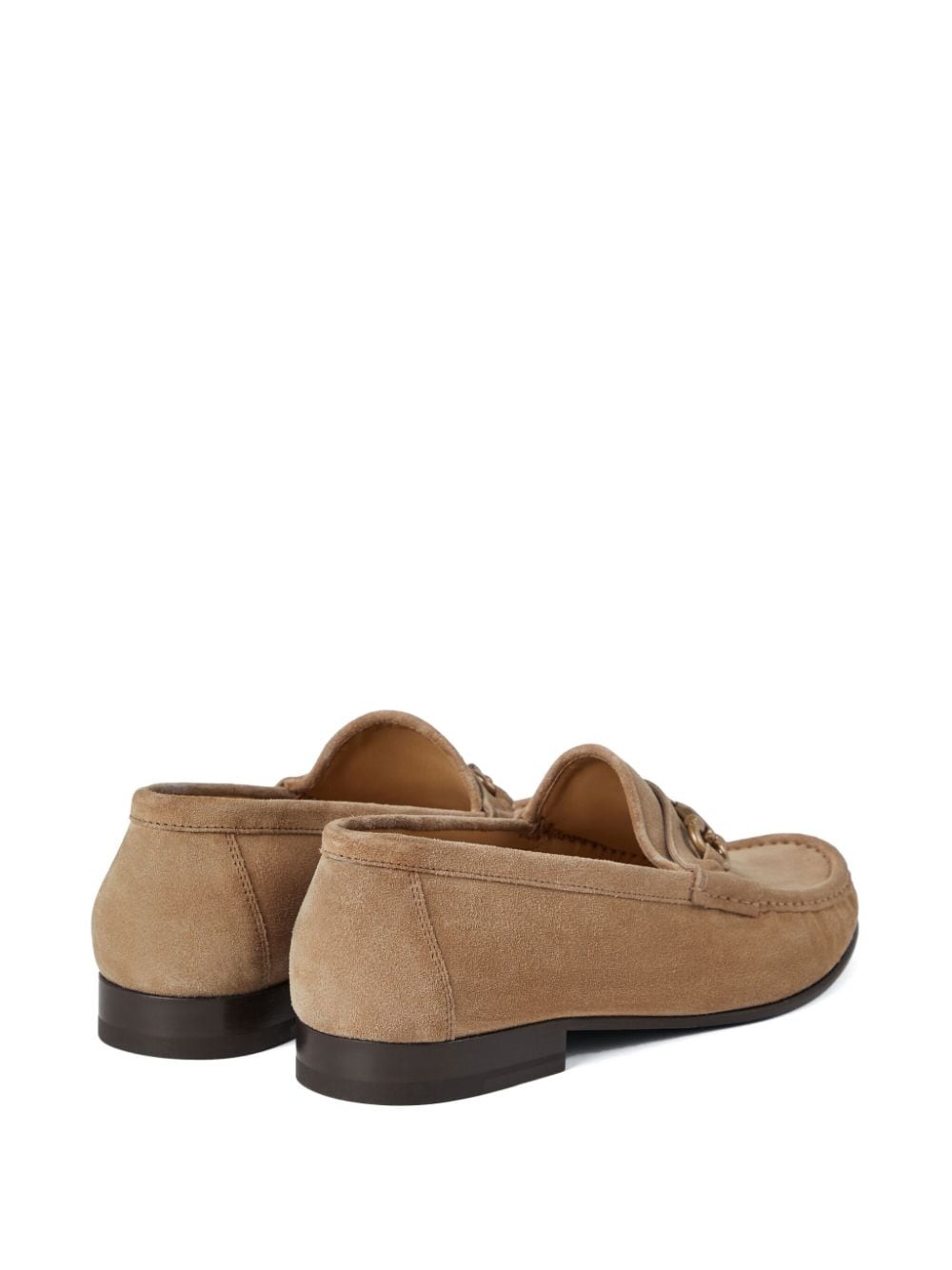 almond-toe leather loafers - 3