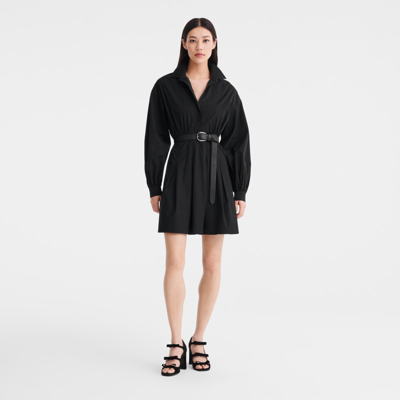 Longchamp Dress Black - Popelin outlook