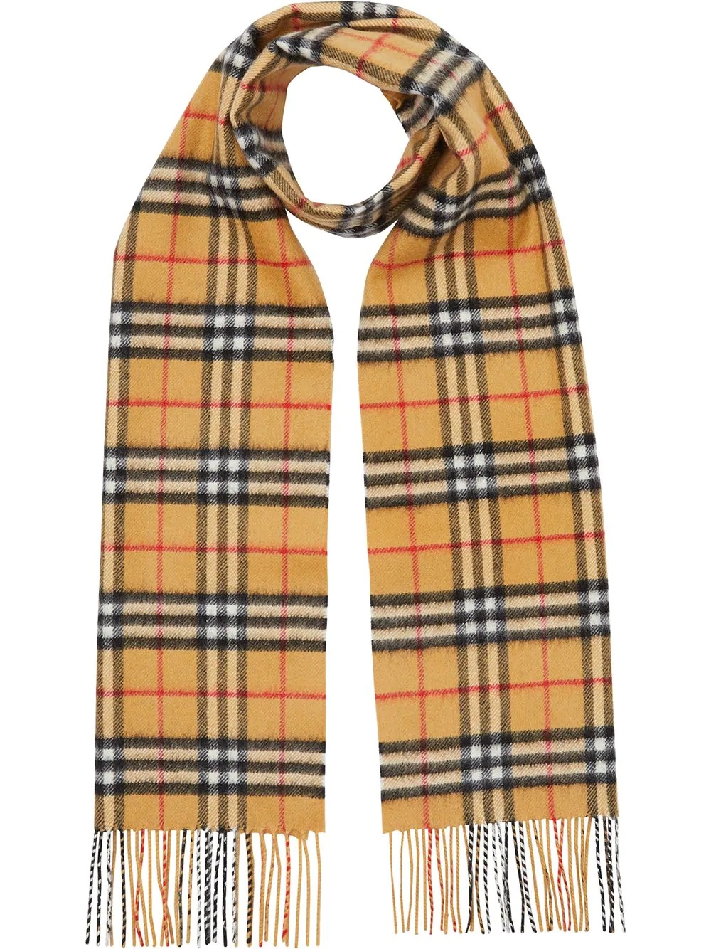 classic checked scarf - 1