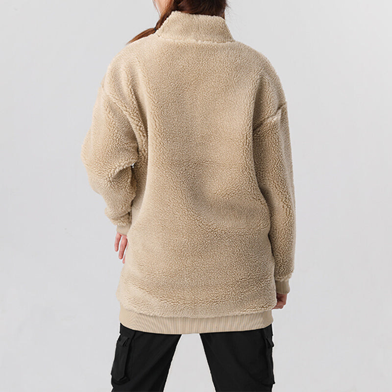 (WMNS) PUMA Interstellar Teddy Jacket 'Beige' 530293-12 - 5