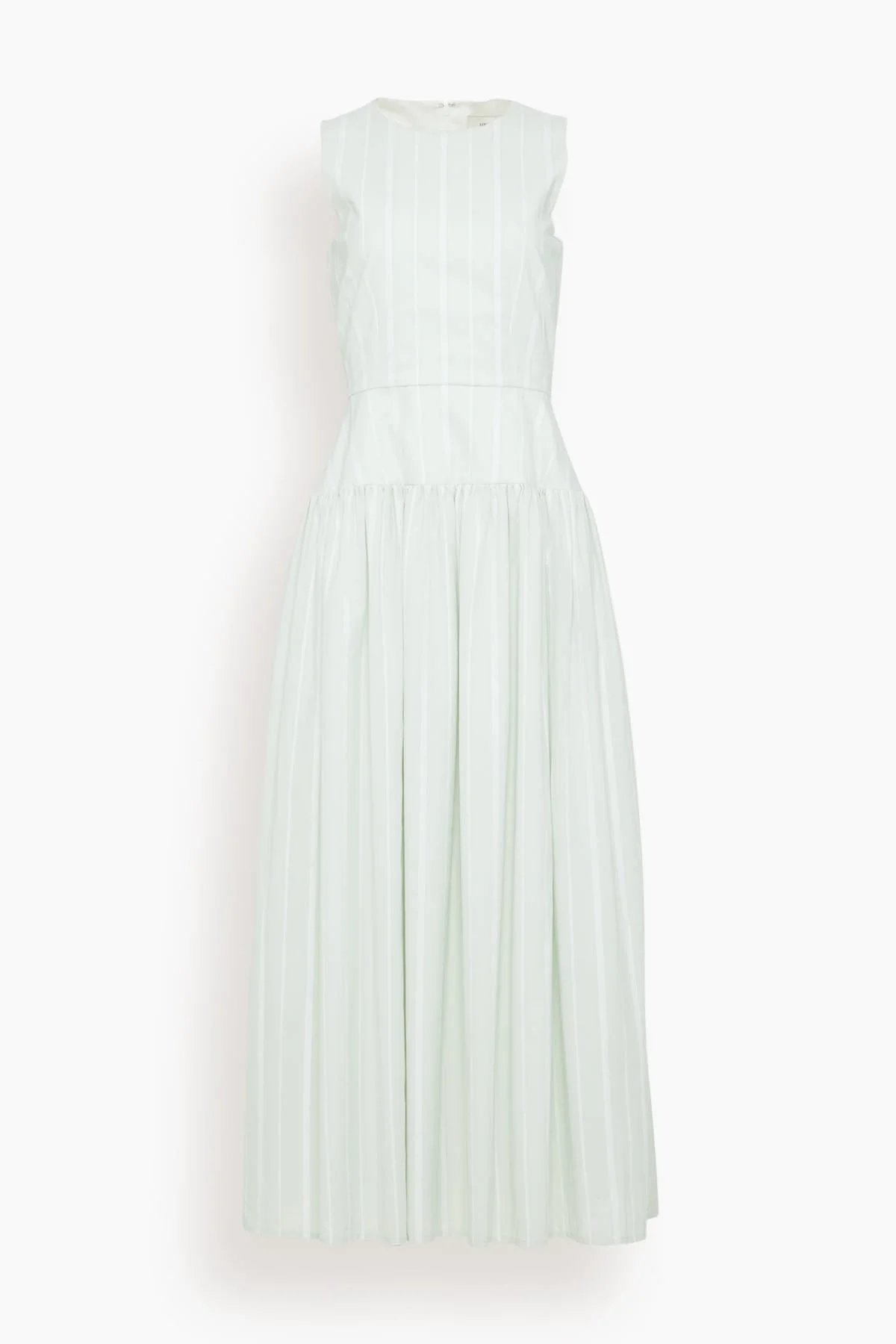 Ama Structured Maxi Dress in Mist/White - 1