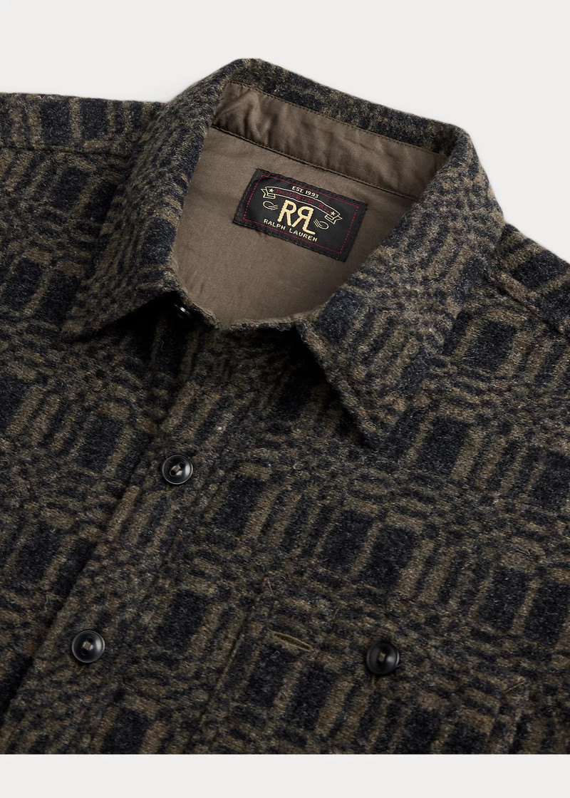 Jacquard-Knit Wool-Blend Workshirt 4
