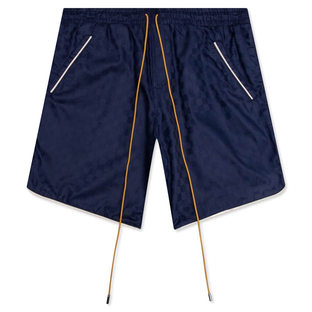 RHUDE CHECKER PJ SHORT - NAVY - 1
