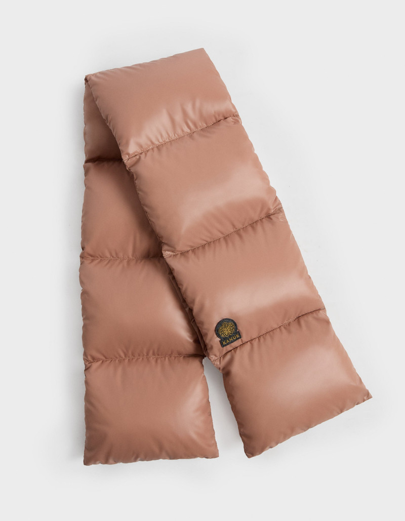 Izu Puffer Scarf in Almond 1