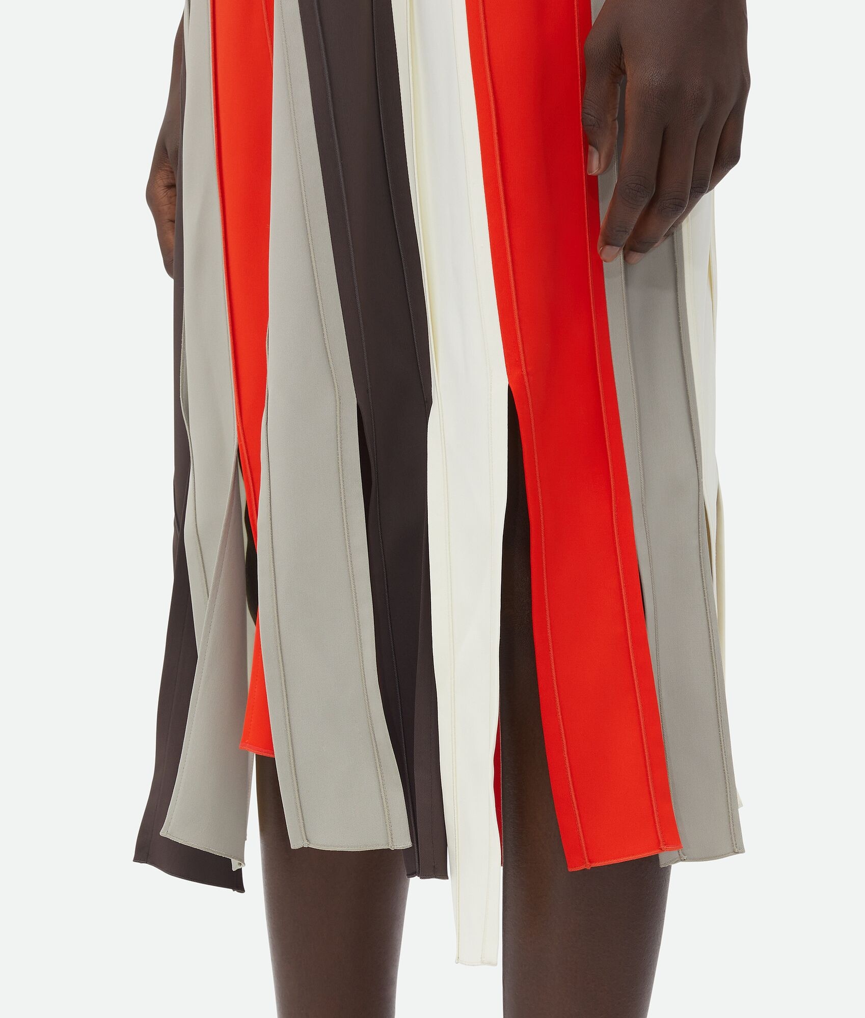 Fluid Viscose Stripe Dress - 5