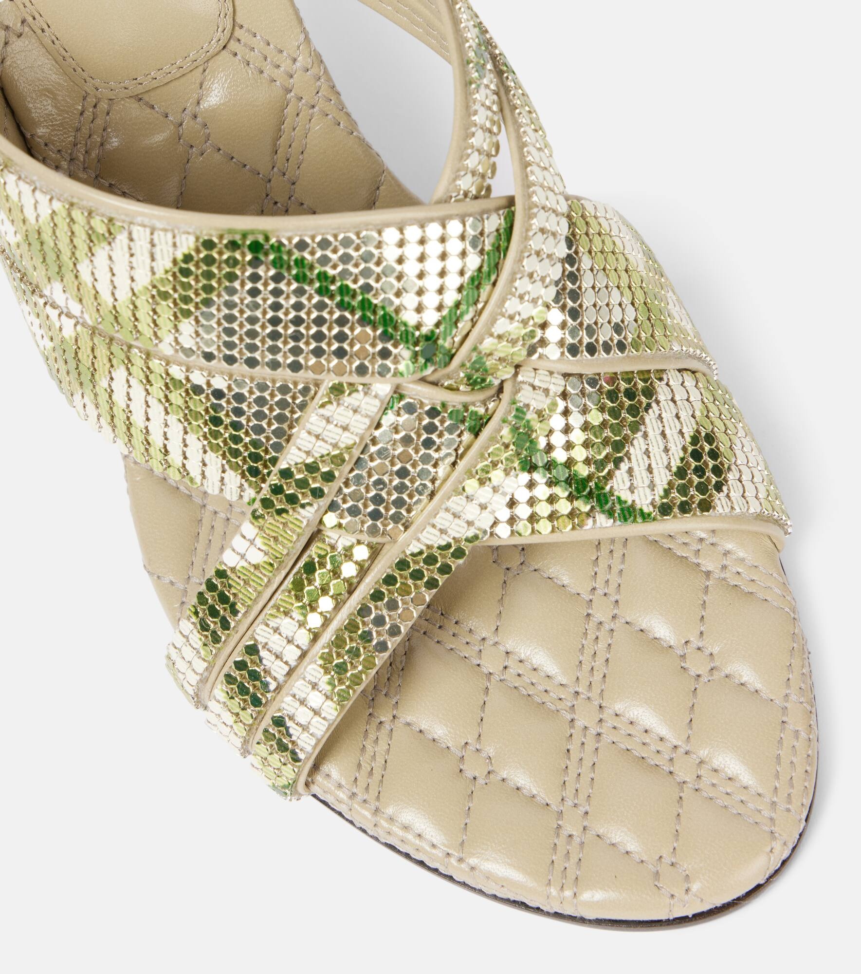 Cabana 90 Burberry Check mules - 5
