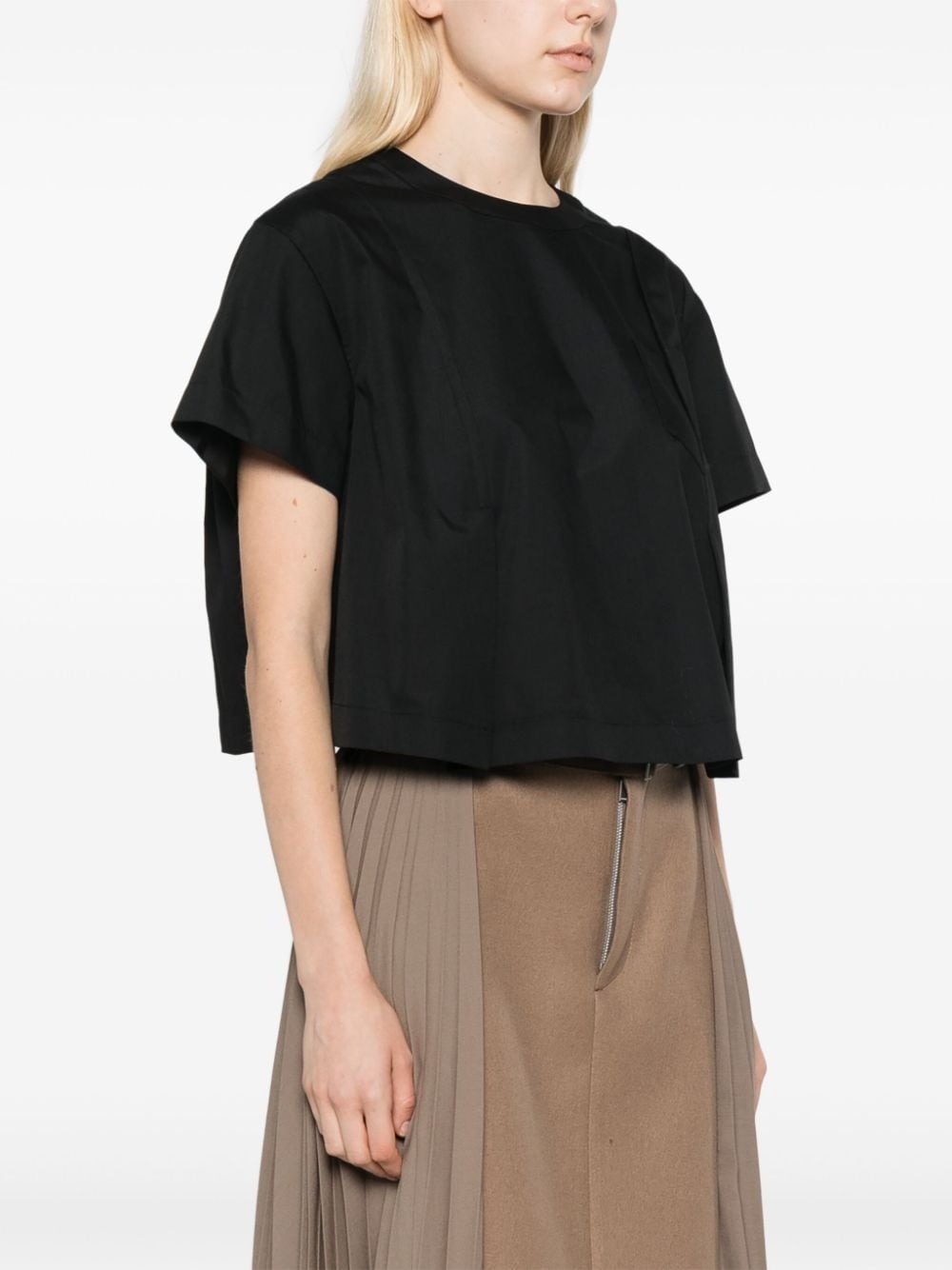 pleated T-shirt - 3