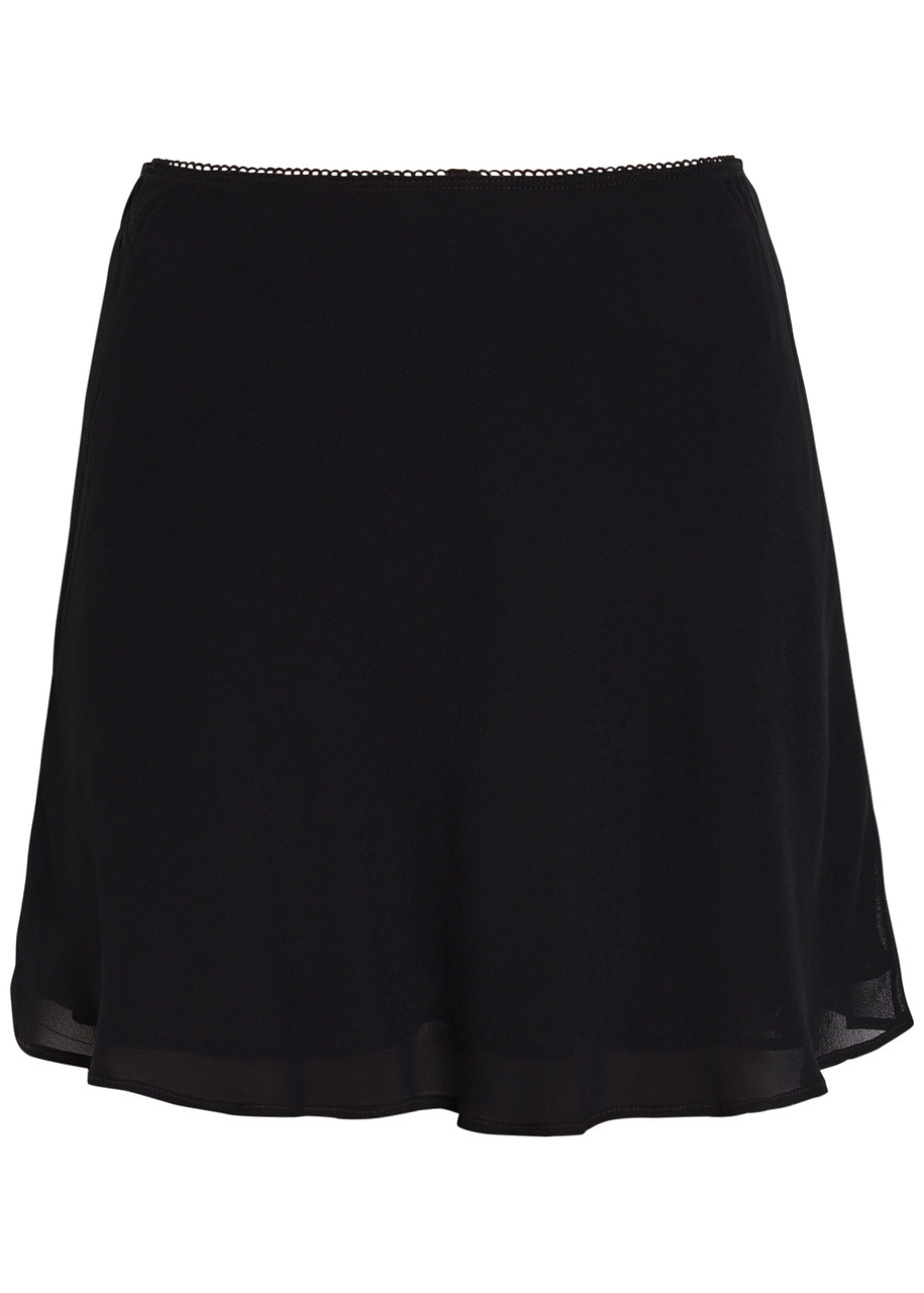 Reformation Brandy Georgette Mini Skirt - 1