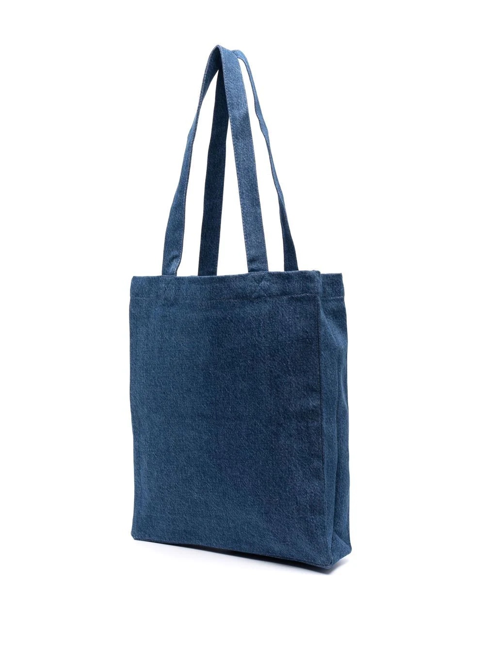 logo-print denim tote bag - 3