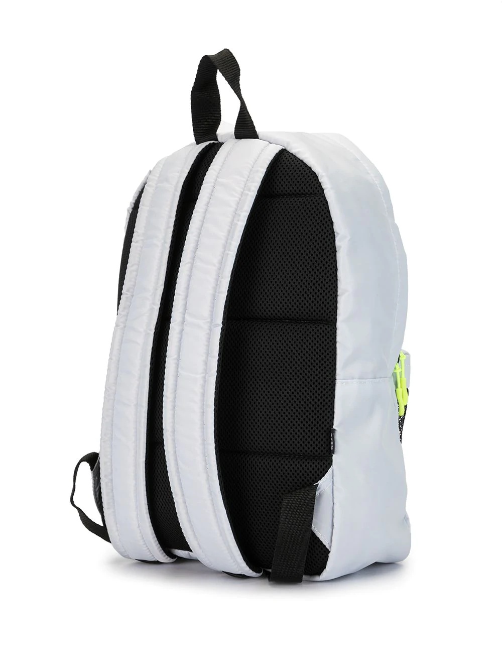 panelled logo print backpack - 3