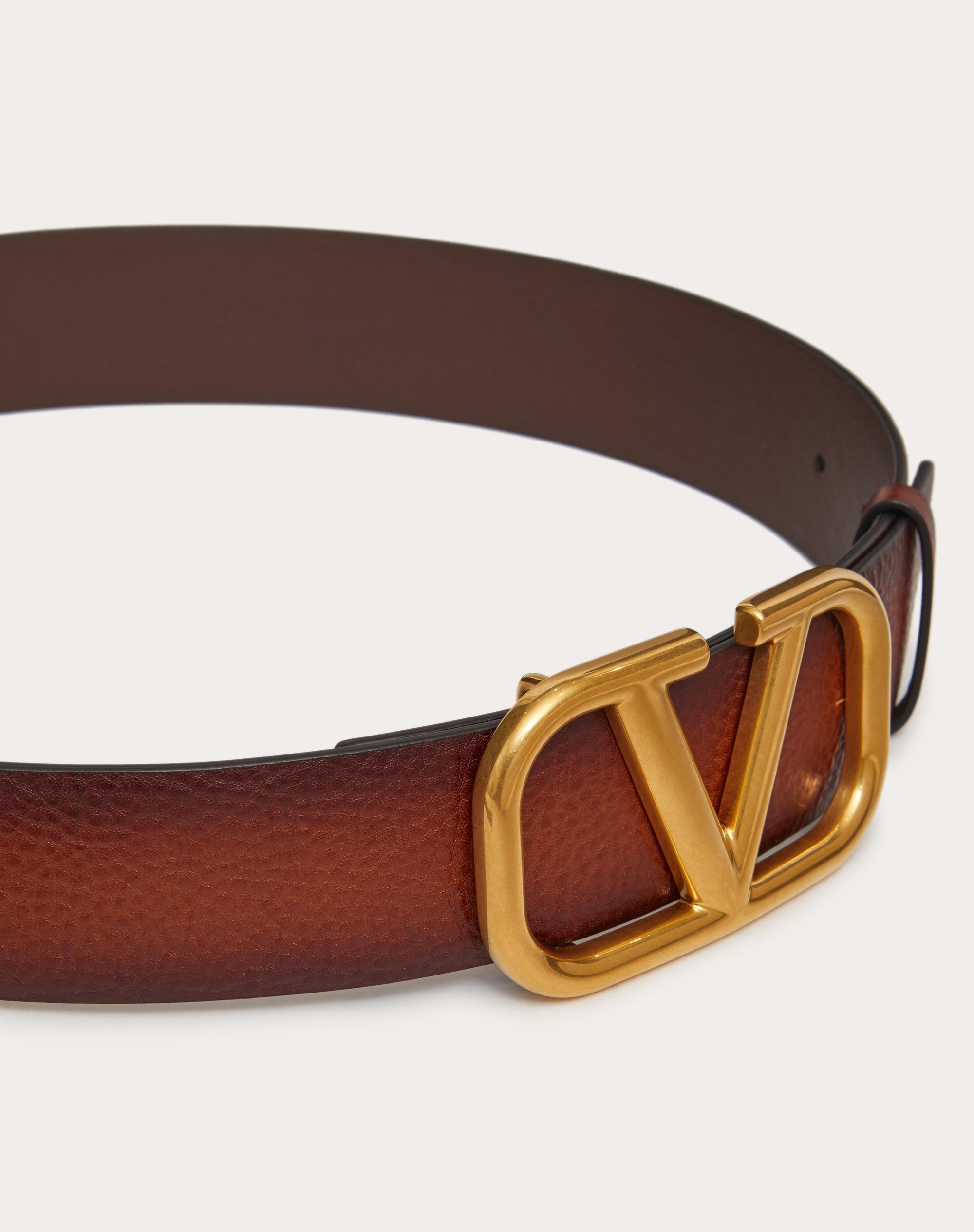 VLOGO SIGNATURE BUFFERED COWHIDE BELT 40 MM - 4