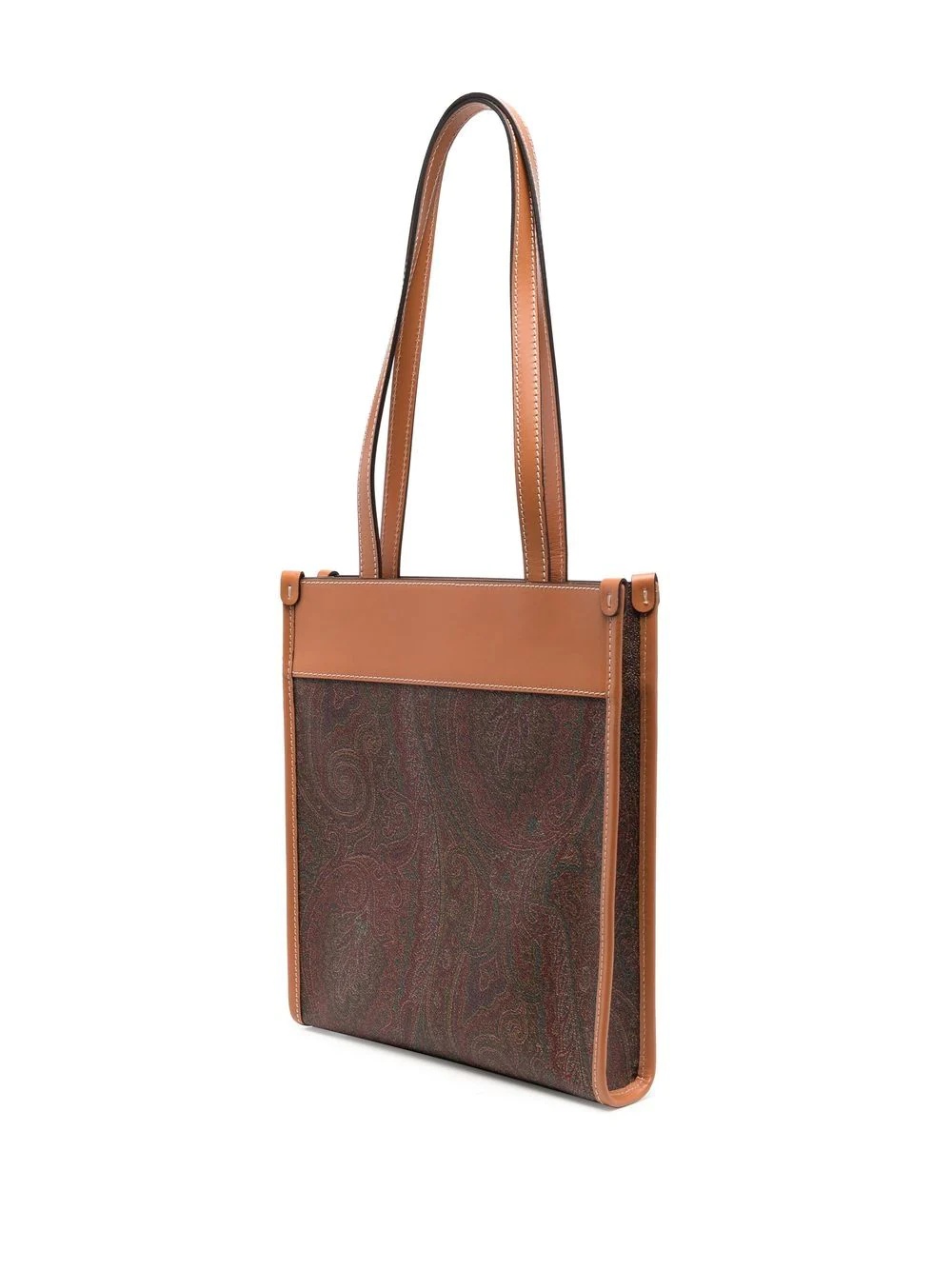 paisley-print panel tote bag - 4