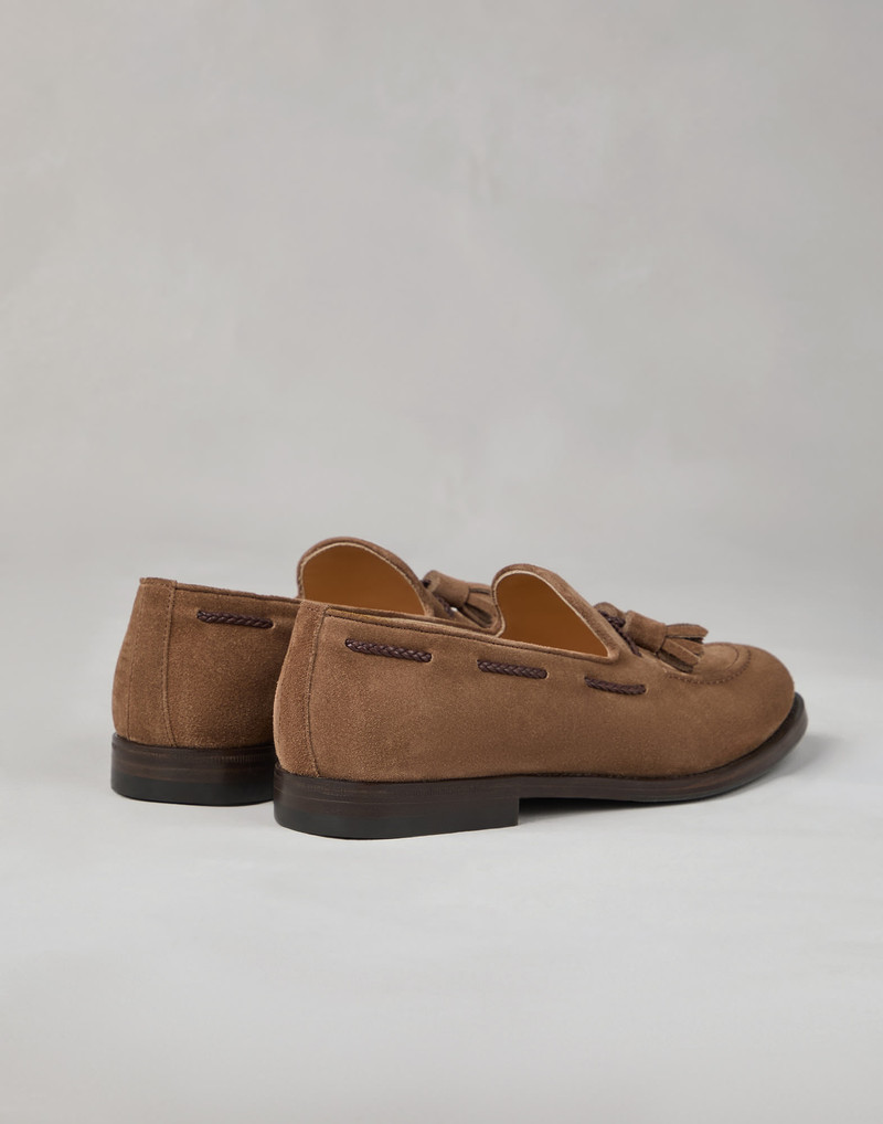 Brunello Cucinelli Suede loafers with tassels outlook