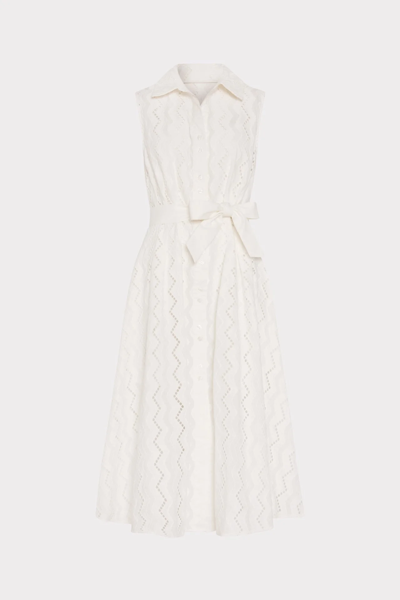 Leya Eyelet Midi Dress - 1