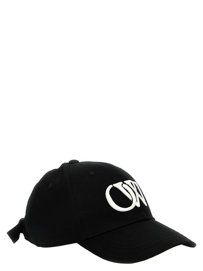 Off-White Logo Cap Hats White/Black outlook