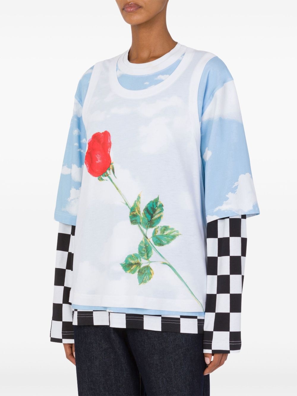 colour-block T-shirt - 2