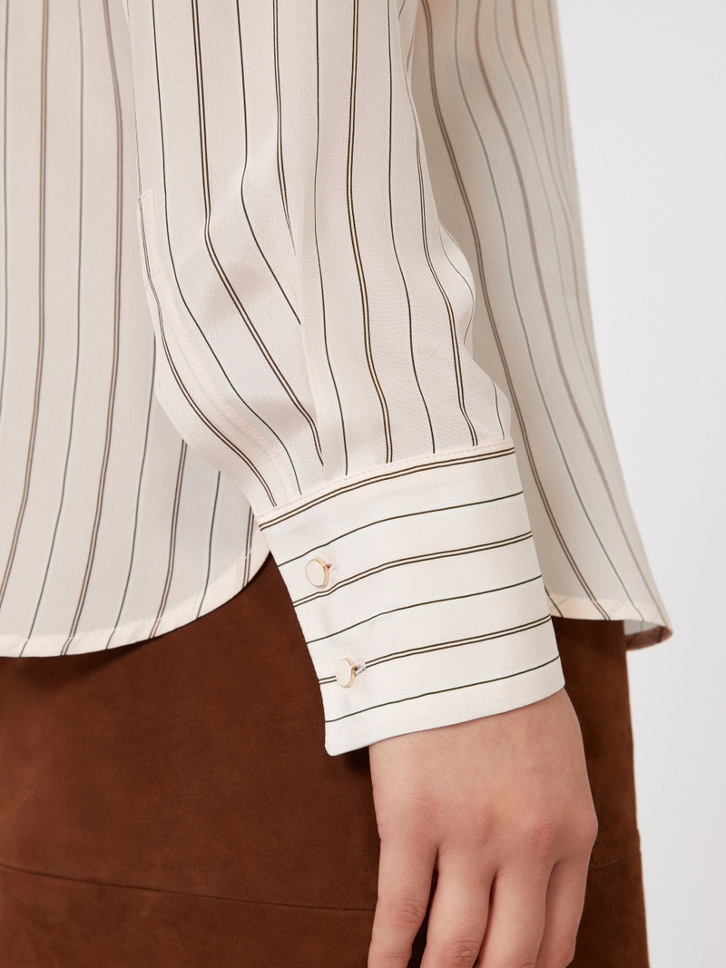 FLIRT Printed crepe de chine shirt - PINK 5