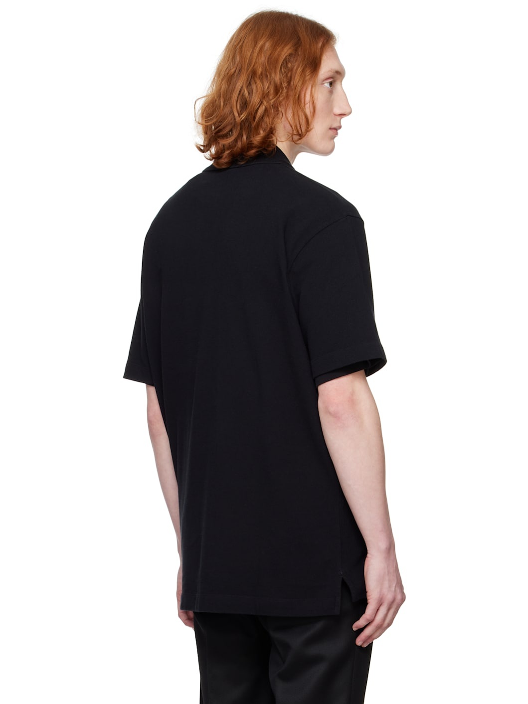 Black Bold Fox Head Patch Comfort Polo - 3