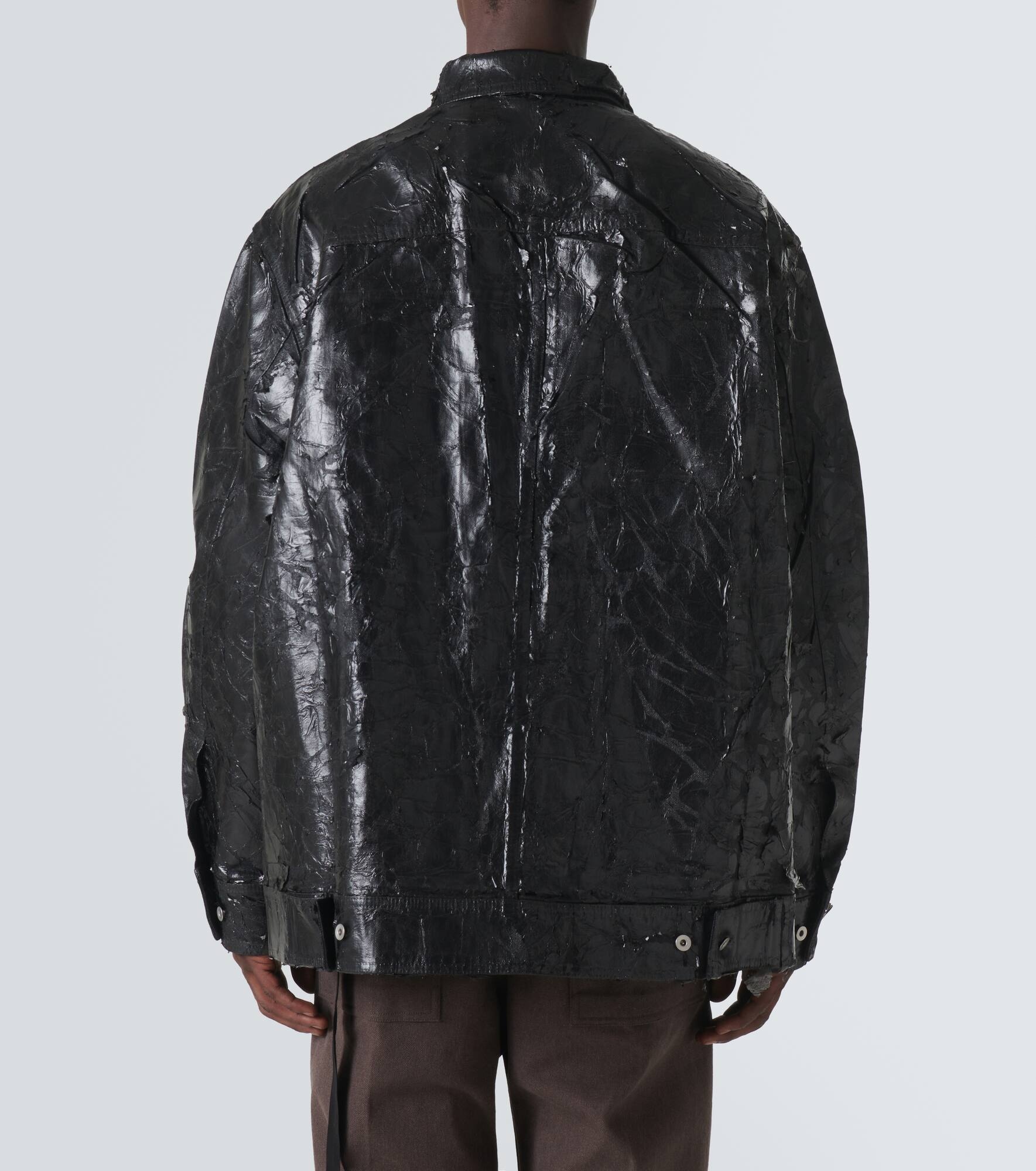 Coated denim jacket - 4