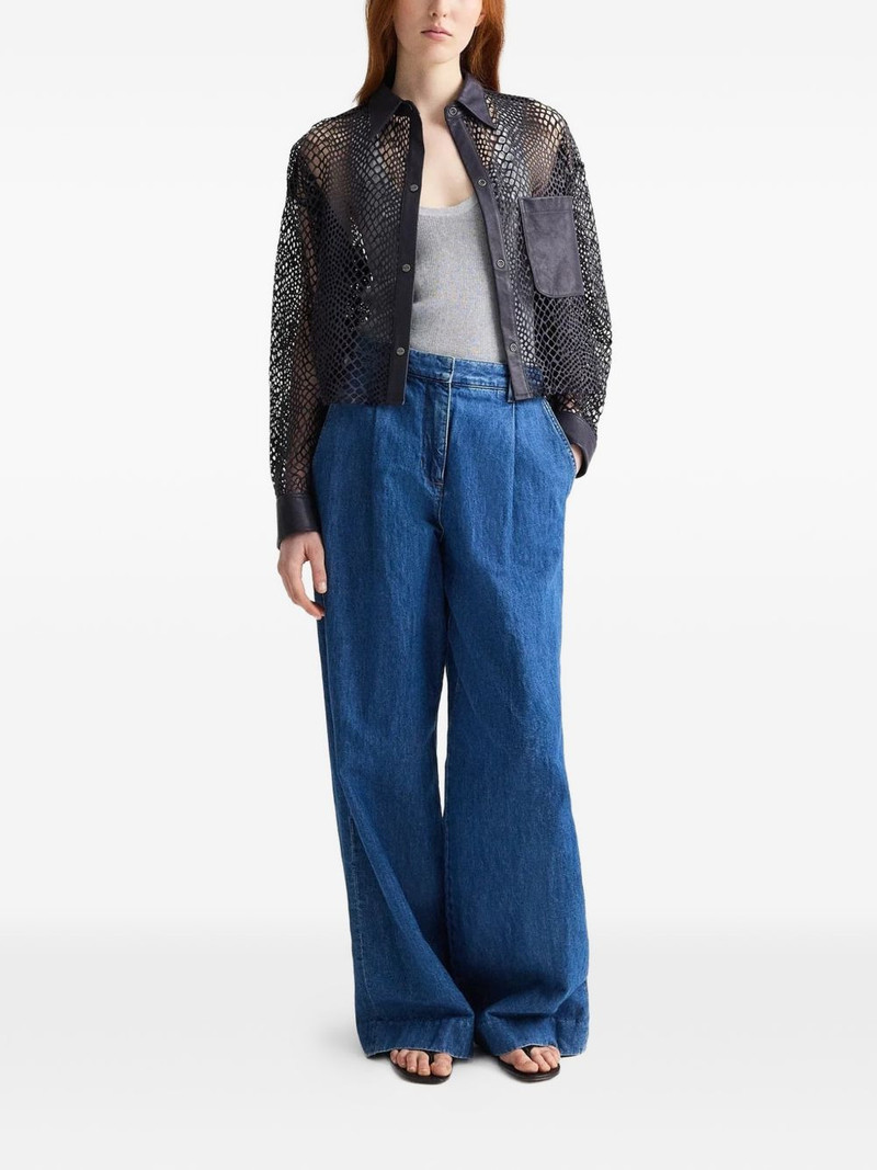 TWP Little Big Joe fishnet pocket shirt outlook