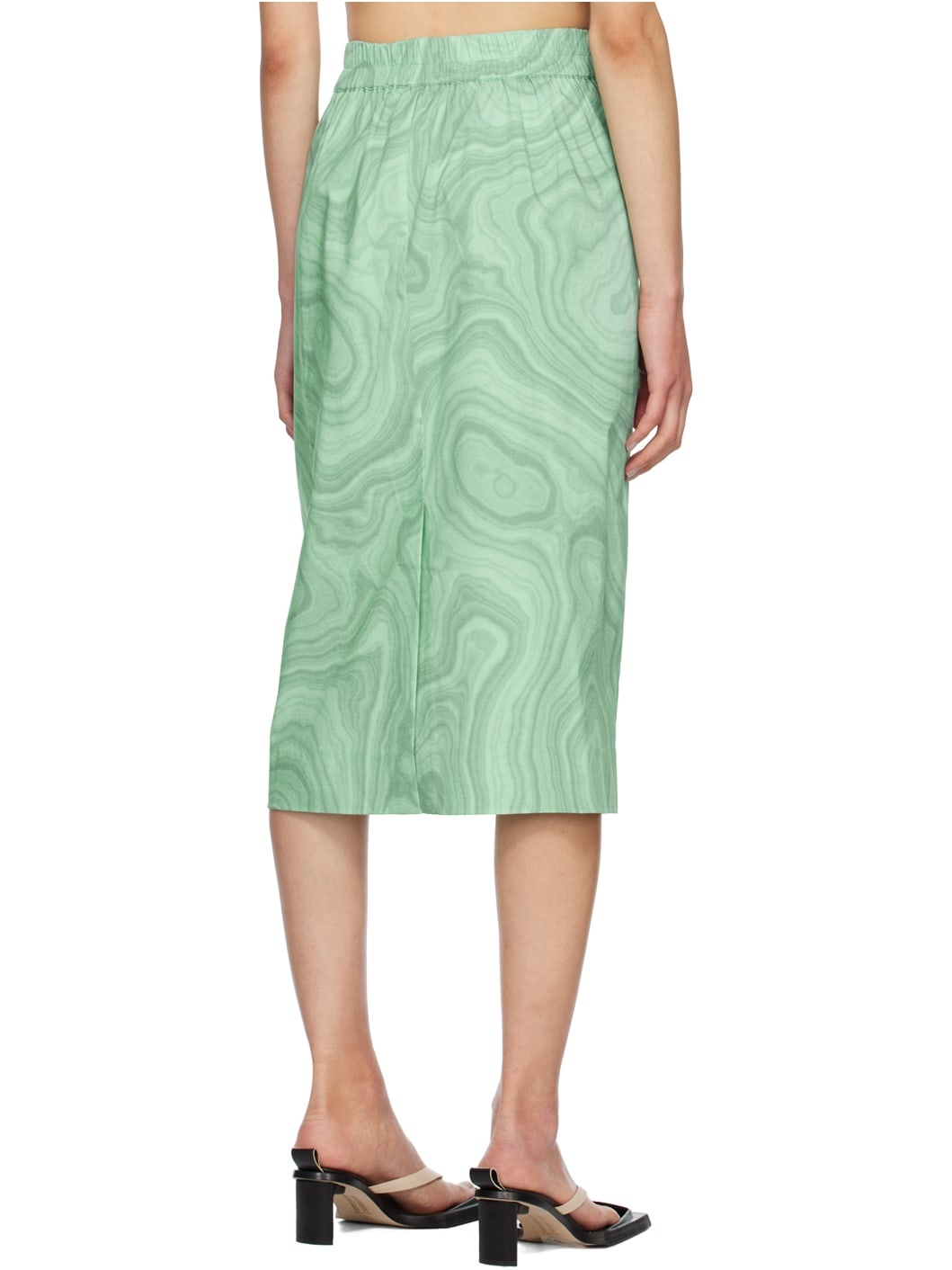 Green Natali Midi Skirt - 3