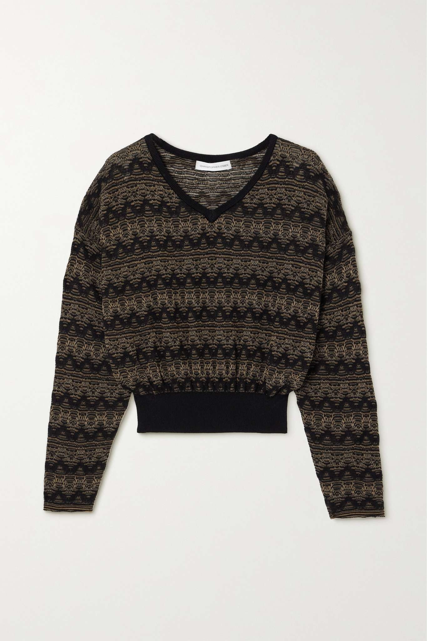 Palais striped knitted sweater - 1